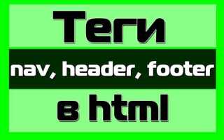 Какая версия html поддерживает теги header footer article