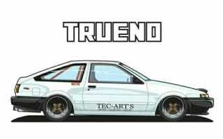 Как нарисовать toyota ae86 trueno поэтапно