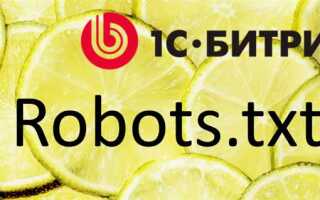 Где находится robots txt в битрикс