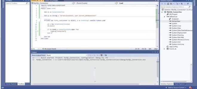 Как работать с mysql в visual studio