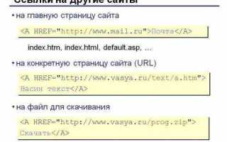 Как сделать ссылку по середине в html