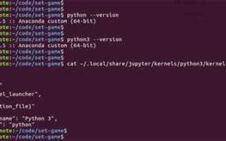 Как узнать версию python в jupiter notebook