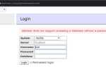 Как зайти в php adminer openserver