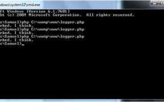 Как запустить php скрипт
