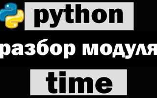 Как засечь время выполнения программы в python