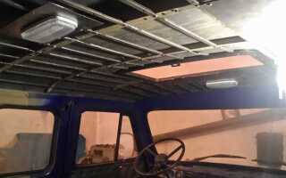 Как натянуть потолок на уаз буханка