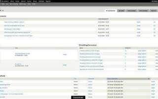 Как войти в панель управления drupal