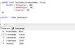 Как заполнить таблицу в sql