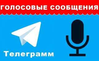 Как отправлять голосовое сообщение в telegram