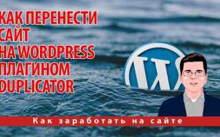 Как перенести сайт с openserver на хостинг wordpress