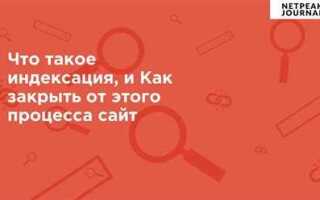 Как закрыть сайт от индексации wordpress