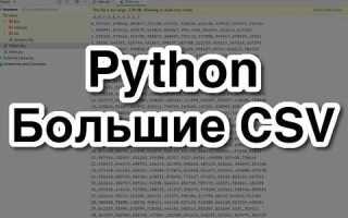Как очистить csv файл python