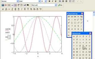 Как определить координату точки на графике mathcad