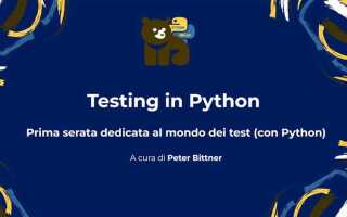 Как писать тесты на python