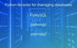 Как работать с базами данных в python