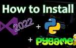 Как установить pygame в visual studio code