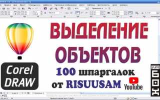 Как в coreldraw выбрать несколько объектов