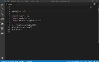 Как установить интерпретатор python в visual studio