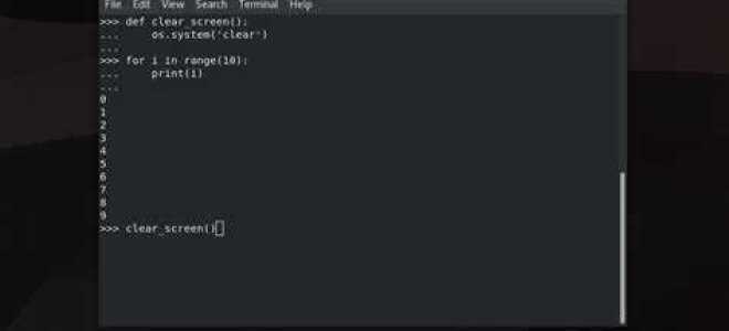 Как очистить idle в python