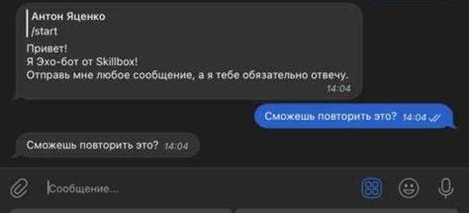 Как сделать бота телеграмм python
