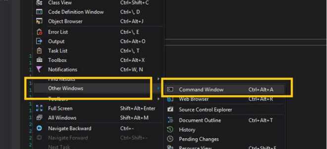 Как запустить терминал в visual studio code