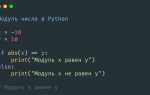 Как взять модуль числа в python