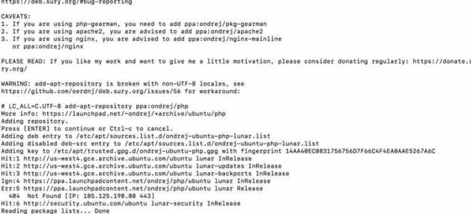 Как установить php 4 ubuntu