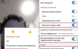 Как включить звук в zoom через телефон