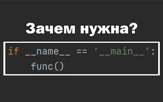 Что такое main в python