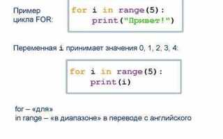 Как сделать обратный цикл for python