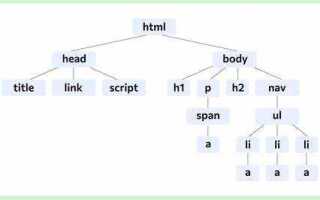 Что такое дочерние элементы html