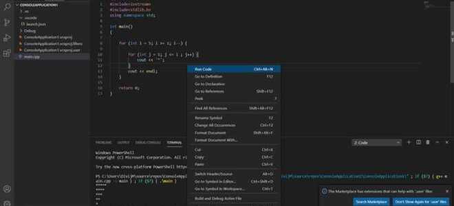 Почему не отображается код в visual studio