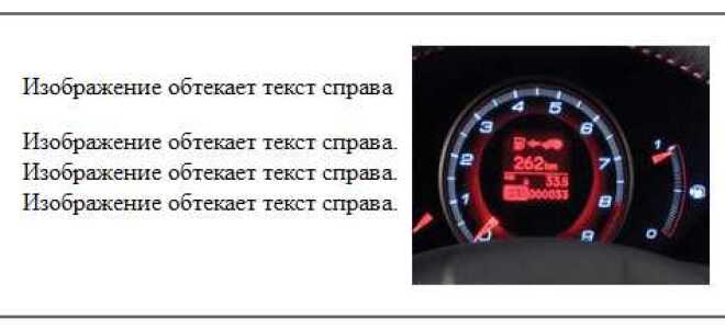 Как разместить картинку справа от текста в html