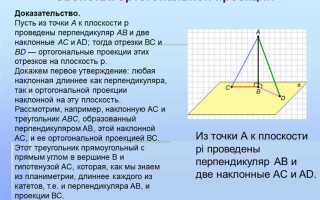 Как в автокаде построить перпендикуляр к наклонной линии
