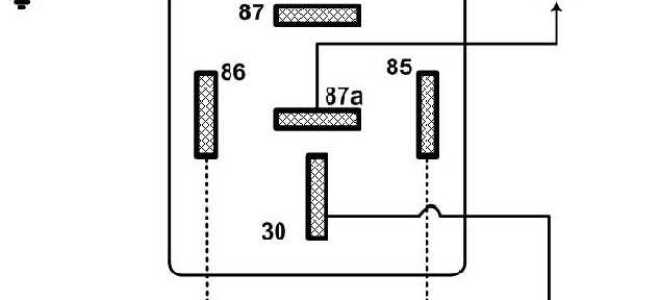Как подключить реле 5 контактное камаз 9813777