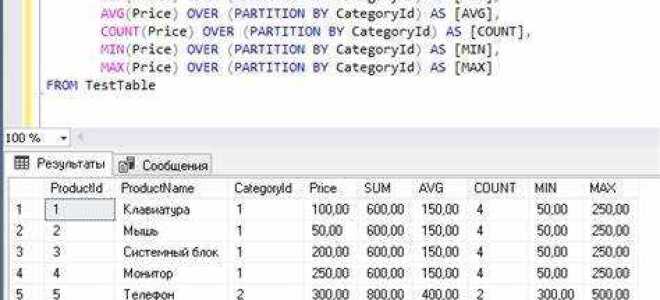 Зачем нужны оконные функции sql