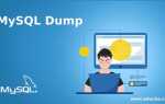 Как загрузить sql dump