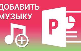 Какой формат музыки нужен для презентации в powerpoint
