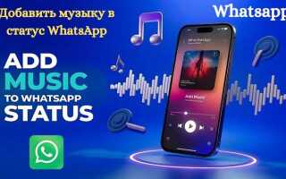 Как добавить музыку к статусу whatsapp