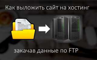 Как загрузить html сайт на хостинг