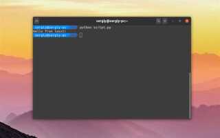 Как запускать скрипт python