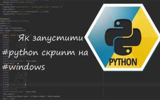 Как запустить скрипт python на хостинге