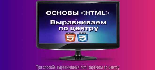 Как в html вставить картинку по центру