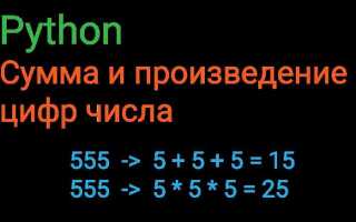 Как узнать первую цифру числа python