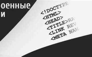 Какой атрибут html используется для определения встроенных стилей
