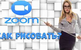 Как рисовать на доске в zoom с компьютера