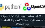 Как установить opencv python