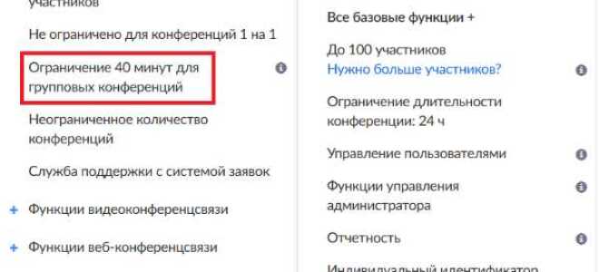 Как снять 40 минутное ограничение в zoom