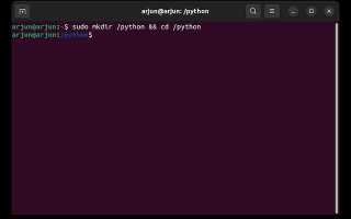 Как запустить python на ubuntu