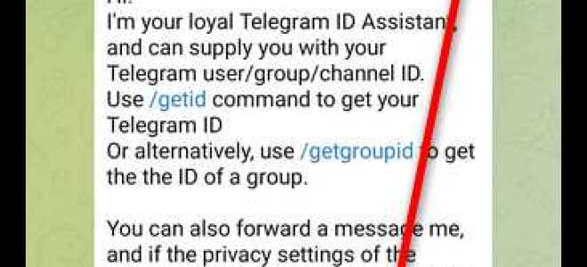 Где найти свой telegram id